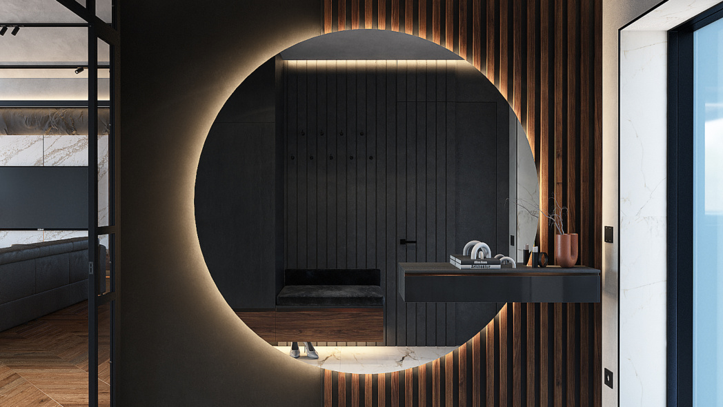 Lamele w przedpokoju: nowoczesny akcent i funkcjonalność Lamele w przedpokoju: nowoczesny akcent i funkcjonalność