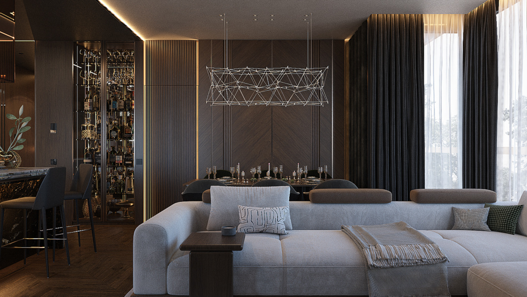 Lamele w salonie: nowoczesny akcent w twoim wnętrzu