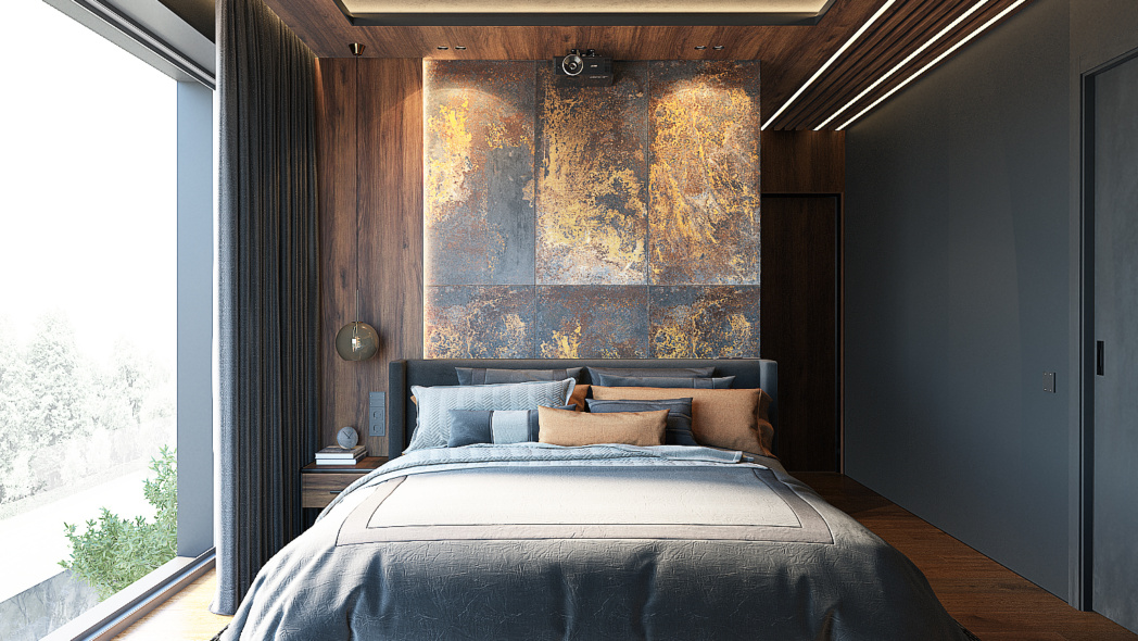 Lamele w sypialni: nowoczesny akcent i przytulna atmosfera Lamele w sypialni: nowoczesny akcent i przytulna atmosfera