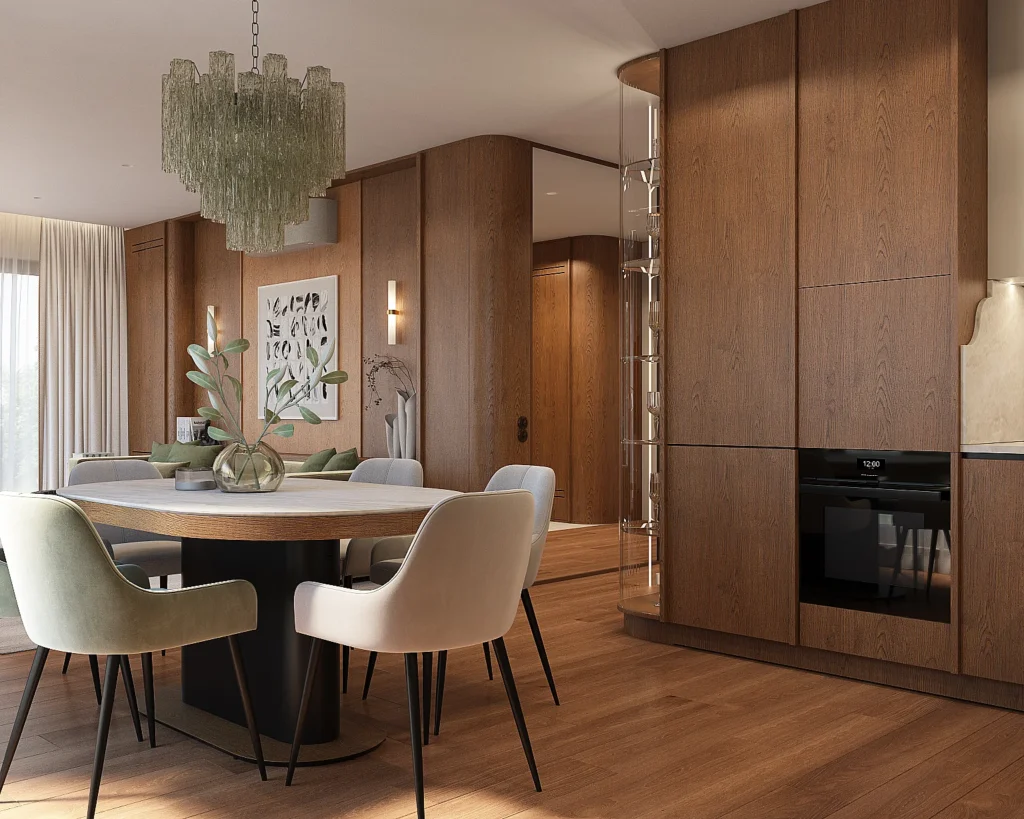 Harmonia Materii Widok z kuchni